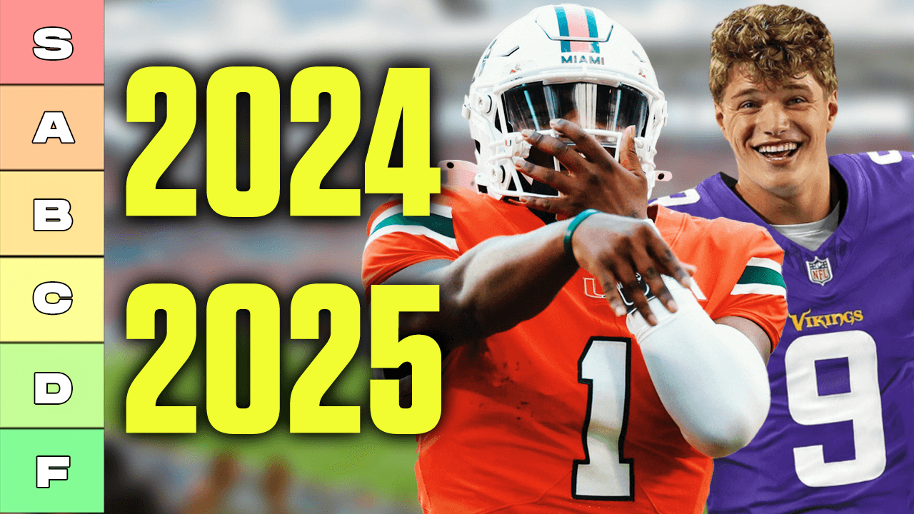 Combined 2024 & 2025 Dynasty Rookie Quarterback Rankings Fantasy