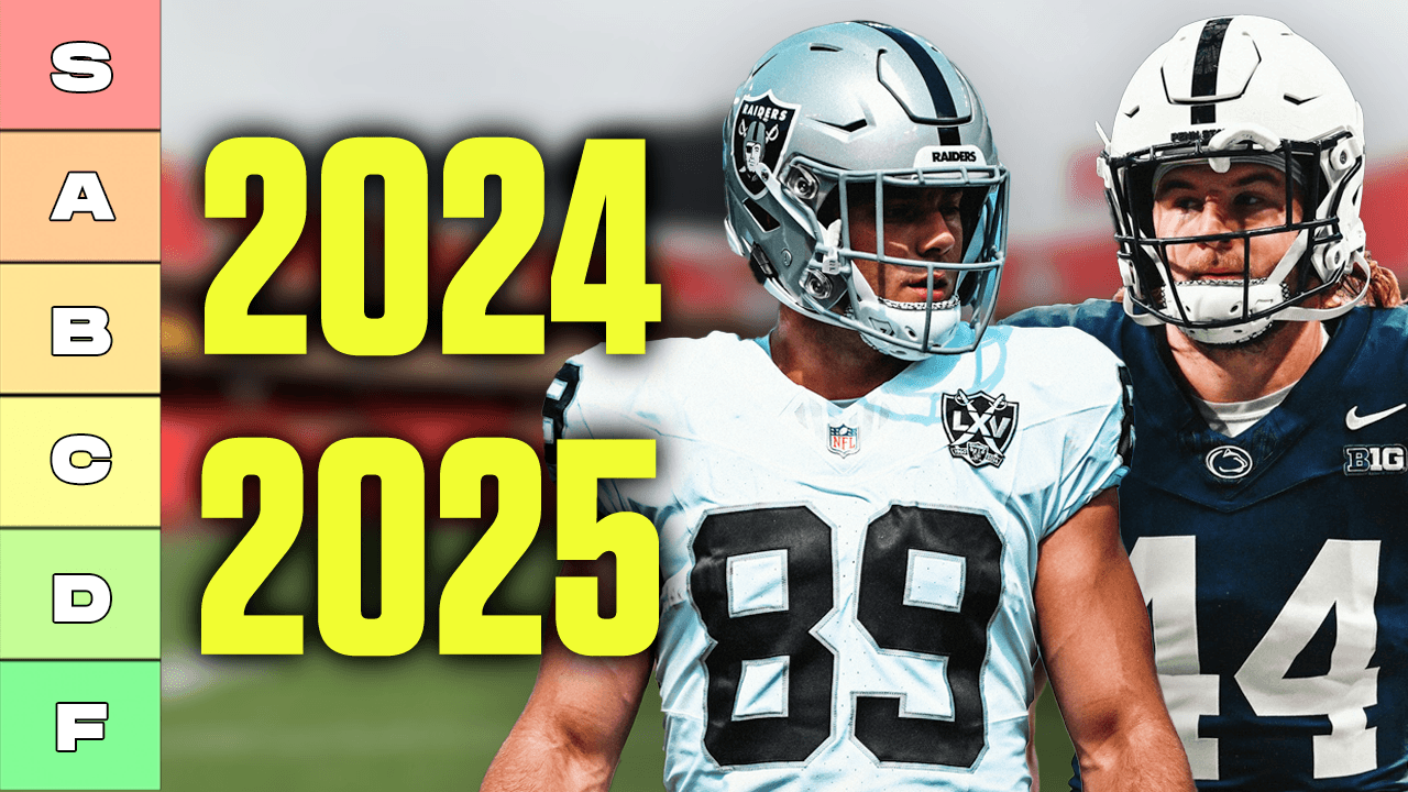 Combined 2024 & 2025 Dynasty Rookie Tight End Rankings Fantasy