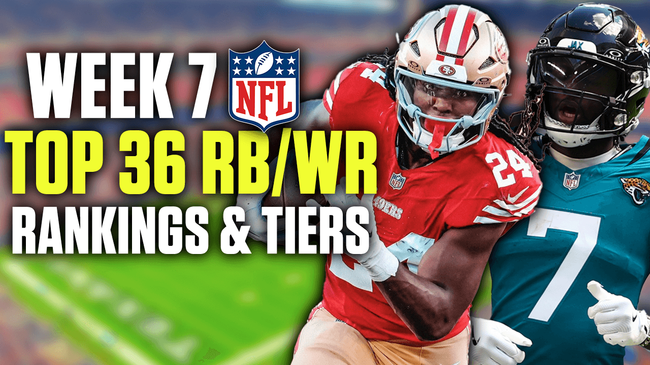 Week 7 Wide Receiver and Running Back Rankings & Tiers (2024 Fantasy