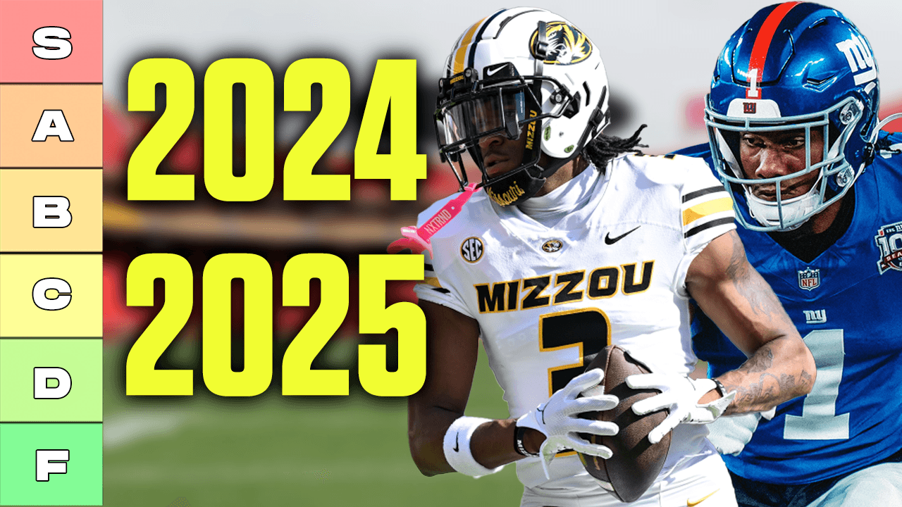 Combined 2024 & 2025 Dynasty Rookie Wide Receiver Rankings