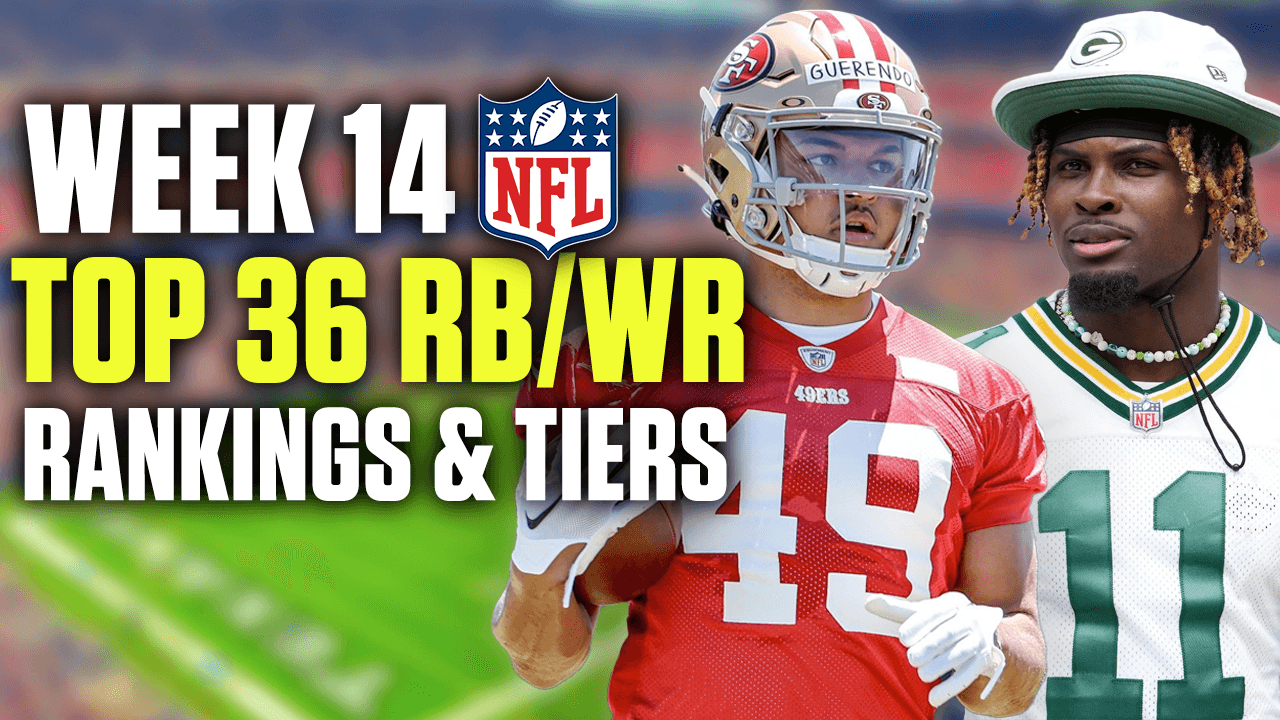 Week 14 Wide Receiver and Running Back Rankings & Tiers (2024 Fantasy Football)