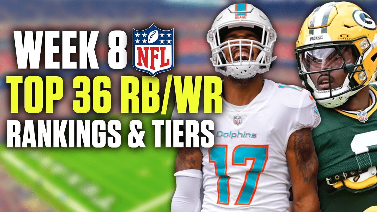 Week 8 WR and RB Rankings & Tiers (2024 Fantasy Football)