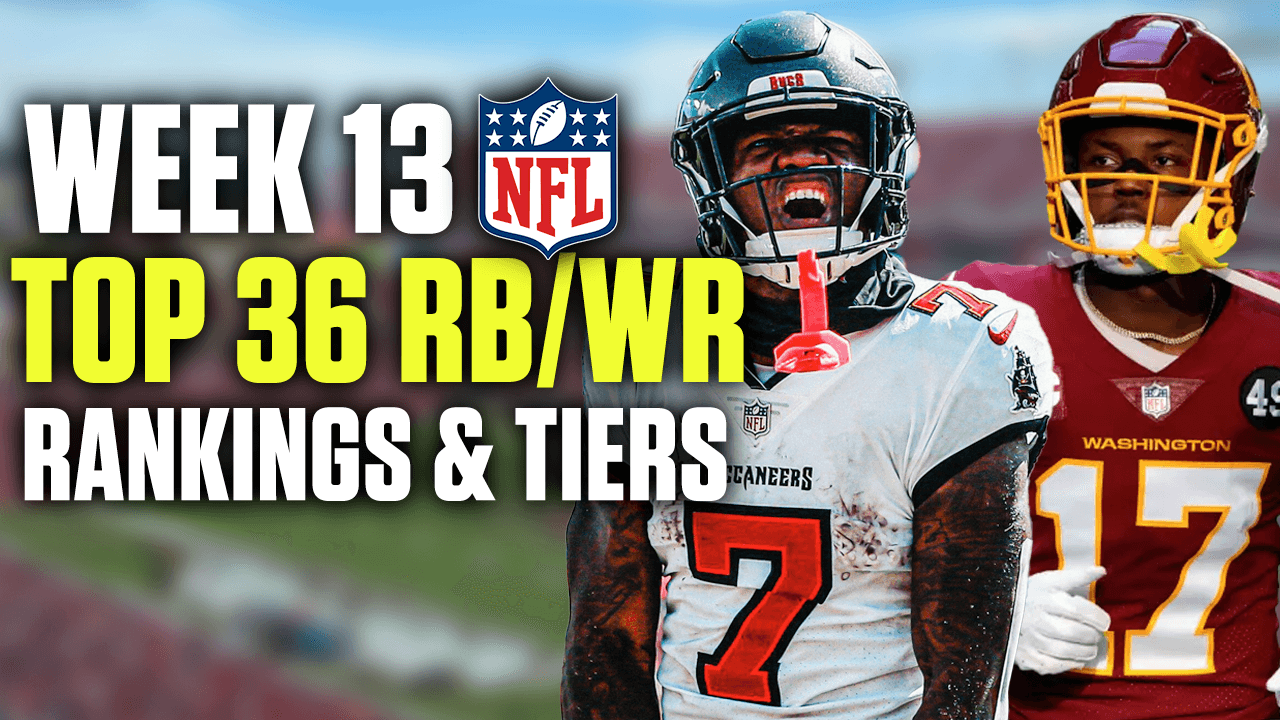 Week 13 Running Back and Wide Receiver Rankings & Tiers (PPR)