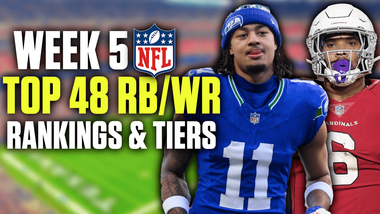 Week 5 Wide Receiver and Running Back Rankings & Tiers (2024 Fantasy Football)